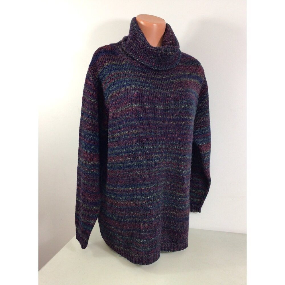 Fashion Bug Turtleneck Sweater Calico Womens 18